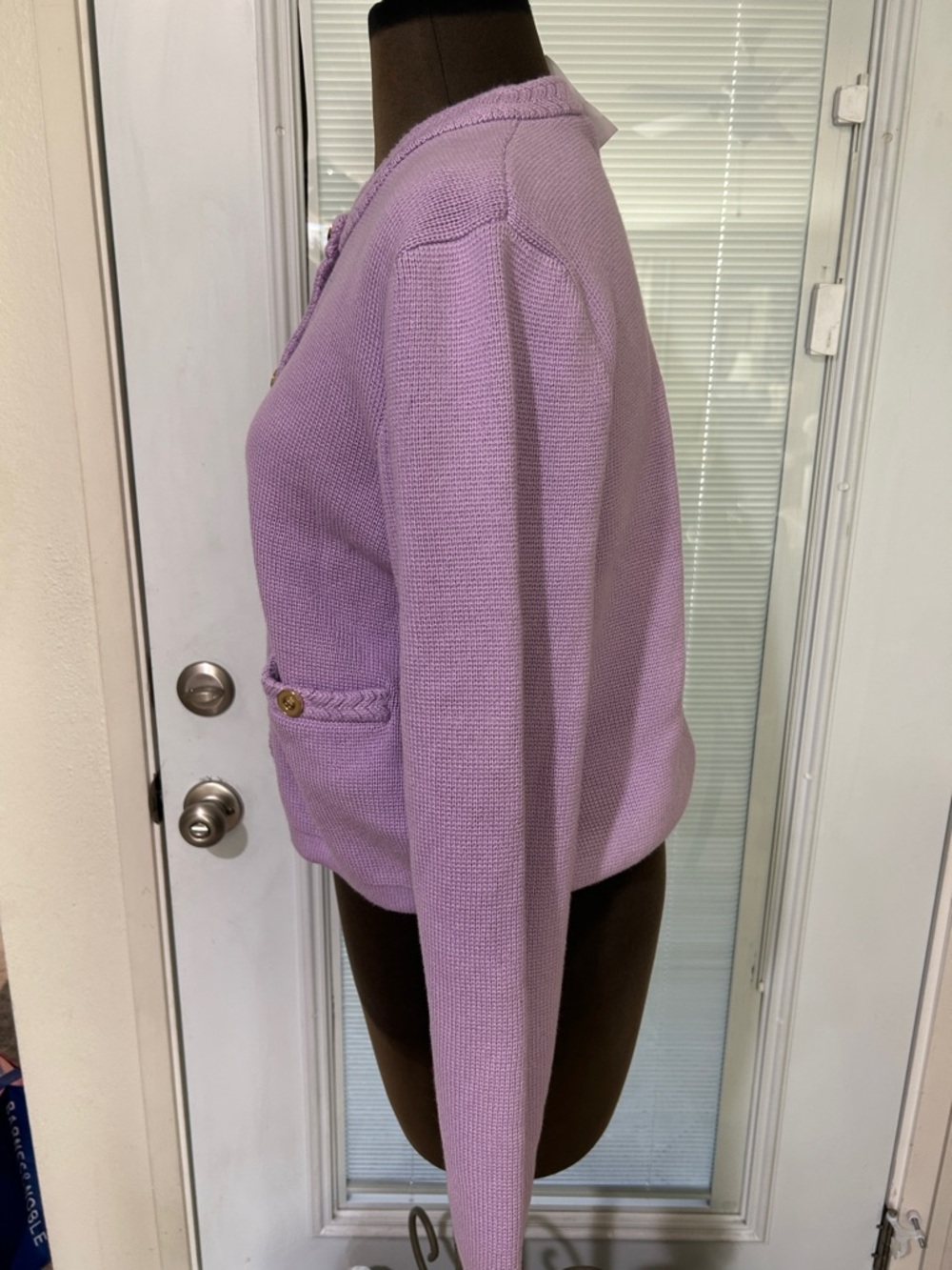 J. Crew Purple Lady Jacket/cardigan size M   NWT - Picture 2 of 5